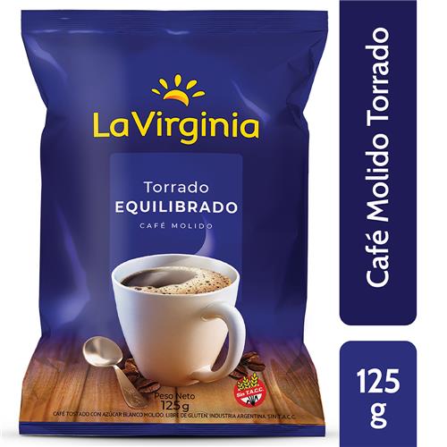 Cafe Molido Torrado Equilibrado La Virginia Paq 125 Grm