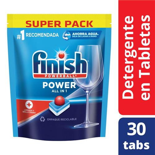 FINISH Detergente En Tabletas Para Lavavajillas 30 Unid.