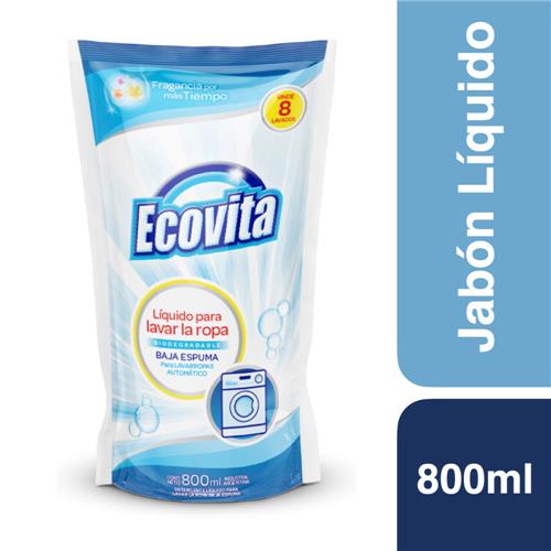 Jabon Liquido Biodegradable ECOVITA Doy 800 Ml