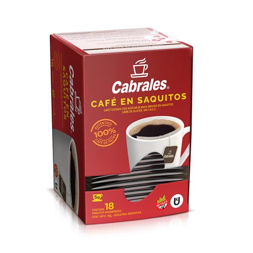 Cafe En Saquitos Tostado X18 So Cabrales Cja 90 Grm
