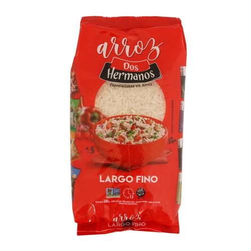 Arroz Largo Fino Dos Hnos Paq 500 Grm