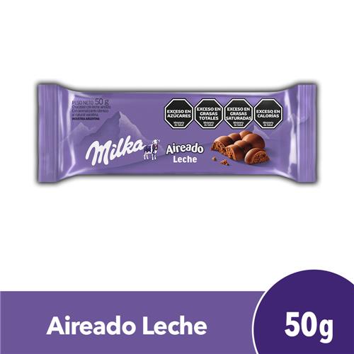 Chocolate MILKA Aireado Con Leche 50g