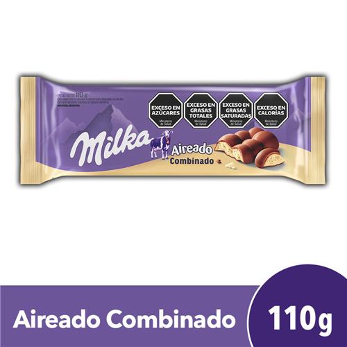 Chocolate MILKA Aireado Combinado 110g