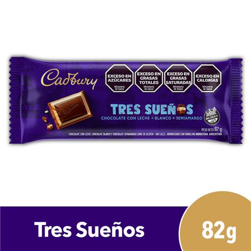 Chocolate CADBURY Tres Sueños 82g