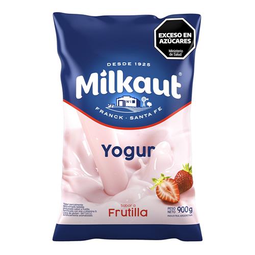 Yogur Bebible Entero Frutilla Milkaut Sch 900 Grm