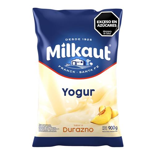 Yogur Bebible Entero Durazno Milkaut Sch 900 Grm