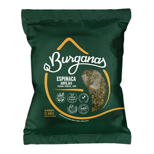 Medallones Espinaca Y Arvejas Burganas Paq 460 Grm