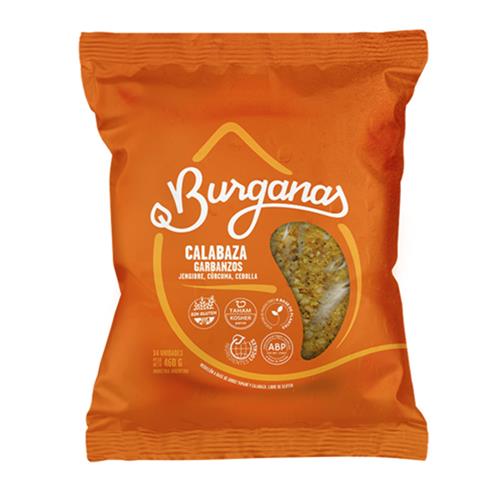 Medallones Calabaza Y Garbanzos Burganas Paq 460 Grm