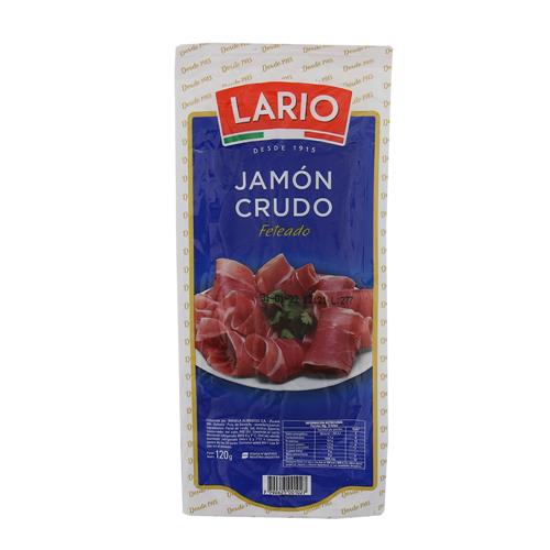 Jamon Crudo Feteado Lario X 120 Grm