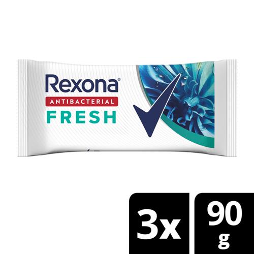 Jabon Antibacterial Fresh X3 Unidades Rexona Paq 270 Grm