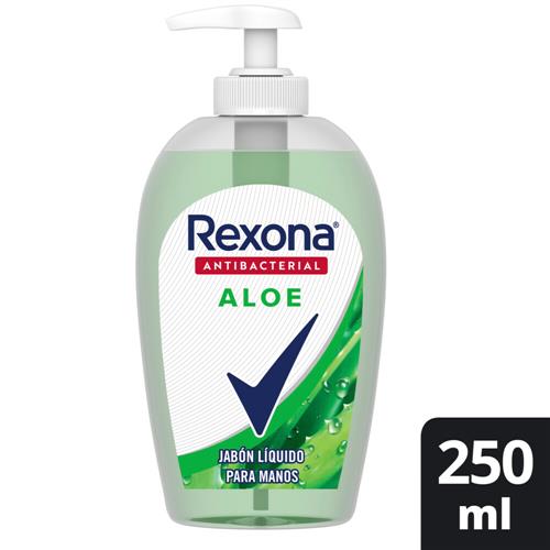 Jabón Liquido Antibacterial Aloe REXONA 250 Ml