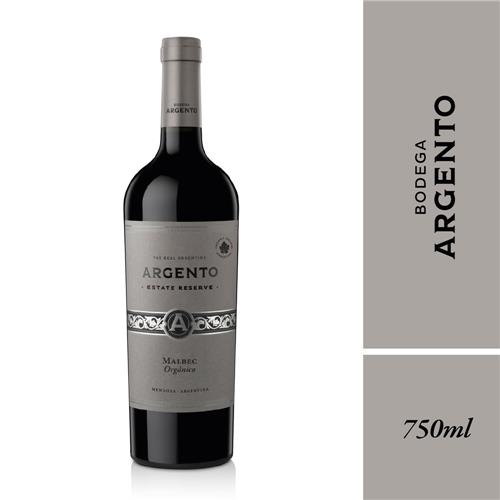 Vino Malbec Orgánico ARGENTO Estate Reserve 750cc