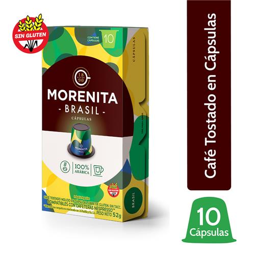 Cafe Cápsulas Brasil Morenita Est 52 Grm X 10 Uni