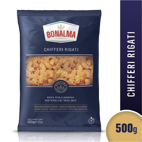 Fideos Chifferi Rigati Bonalma Paq 500 Grm