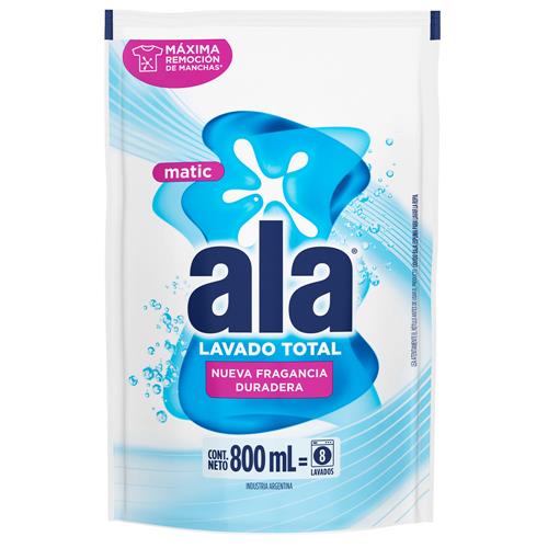 Jabón Líquido ALA Matic Remoción 800 ml