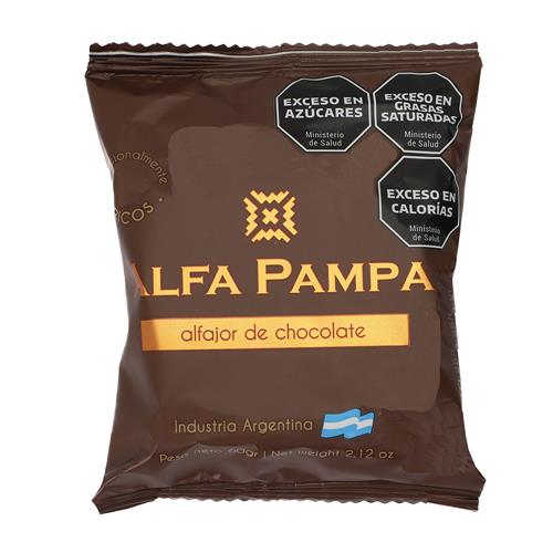 Alfajor Chocolate Alfa Pampa Fwp 60 Grm