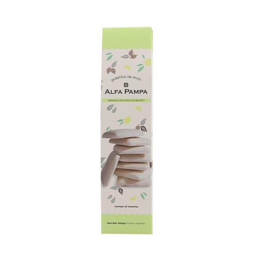 Galletitas Sabor Limón Bañadas En Chocolate Bco Alfa Pampa Pou 294 Grm