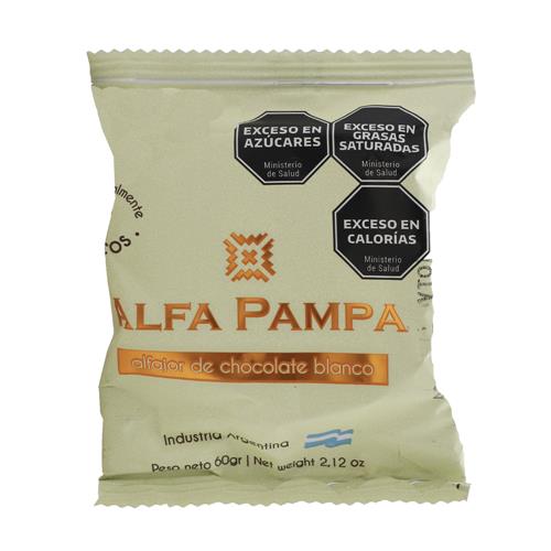Alfajor Blanco Alfa Pampa Fwp 60 Grm