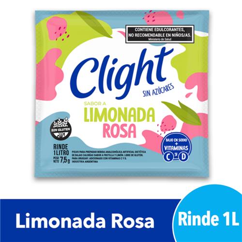 Jugo En Polvo CLIGHT Limonada Rosa 8g