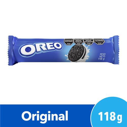 Galletitas OREO Rellenas Con Crema Sabor Original 118g