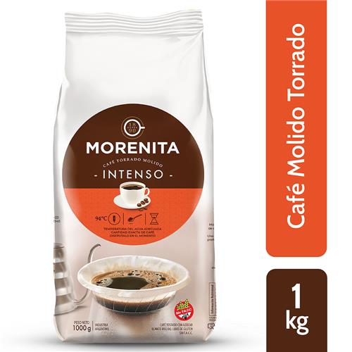 Cafe Molido Torrado Intenso MORENITA 1kg