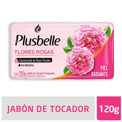 PLUSBELLE Jabón De Tocador Flores Rosa 120g