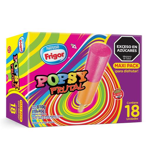 Palito Helado Popsy Frutal Frigor Cja 810 Grm