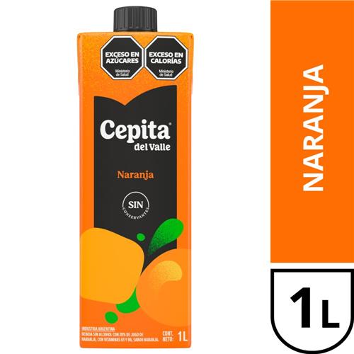 Jugo CEPITA Del Valle 20% Naranja Tentación 1 Lt