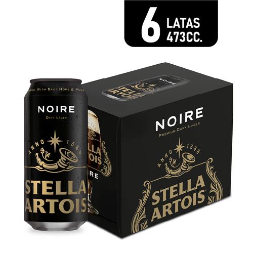 Cerveza Negra Premium Noire X6 Uni STELLA ARTOIS Pak 2838 Ml
