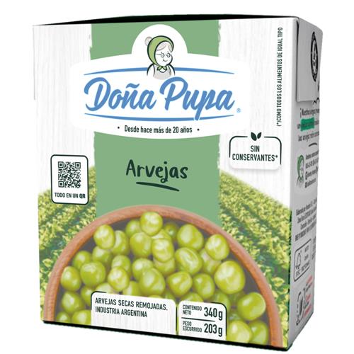 Arvejas Secas Remojadas DOÑA PUPA 340g