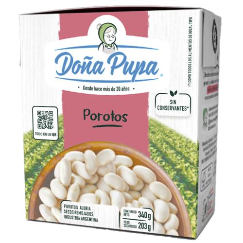 Porotos Secos Remojados Doña Pupa 340 Grm