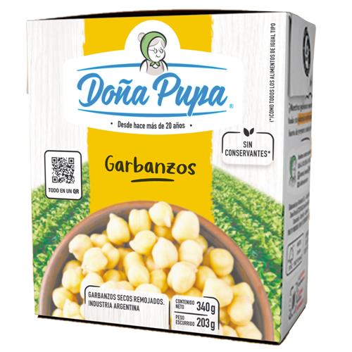 Garbanzos Secos Remojados Doña Pupa 340 Grm