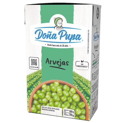 Arvejas Secas Remojadas Doña Pupa 500 Grm