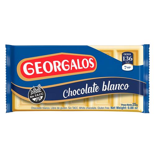 Chocolate Blanco Georgalos 25 Grm
