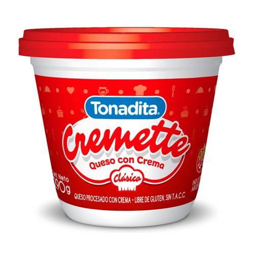 Queso Crema Cremette Clasico Tonadita 290 Grm