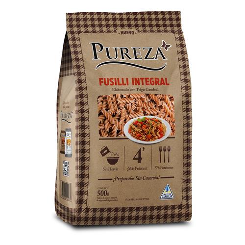 Fideos Fusilli Integral Pureza 500 Grm