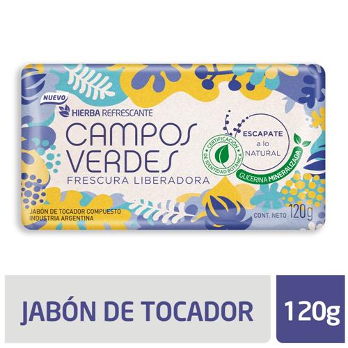 CAMPOS VERDES Jabón De Tocador Frescura Liberadora 120g