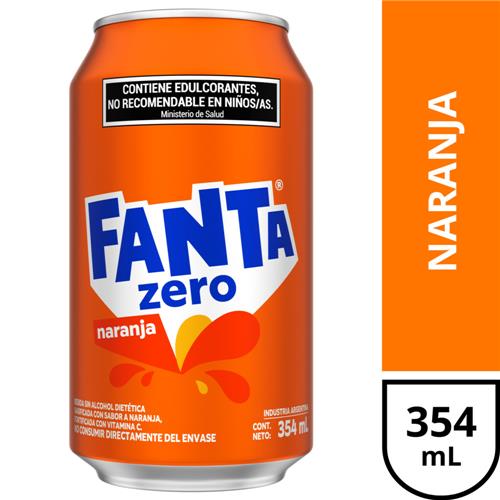 Gaseosa FANTA Zero Naranja 354 Ml
