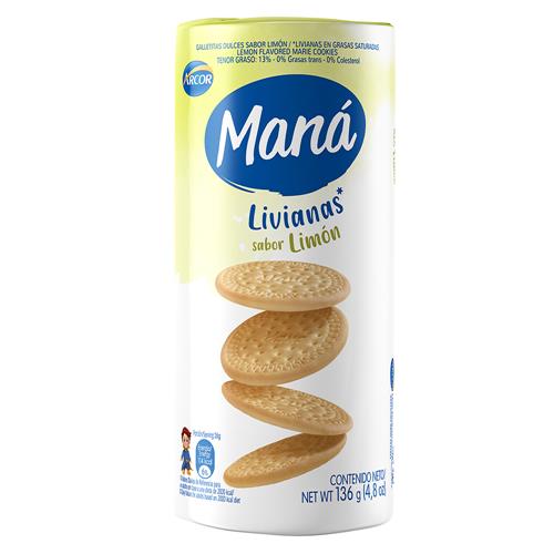 Galletitas Dulces Sabor Limon Mana 136 Grm