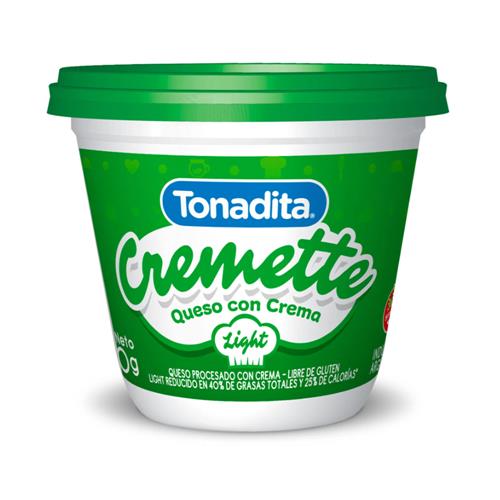 Queso Crema Cremette Light Tonadita 290 Grm