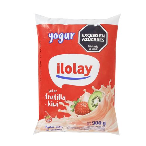 Yogur Bebible Parcialmente Descremado Frutilla Kiwi Ilolay 900 Gr