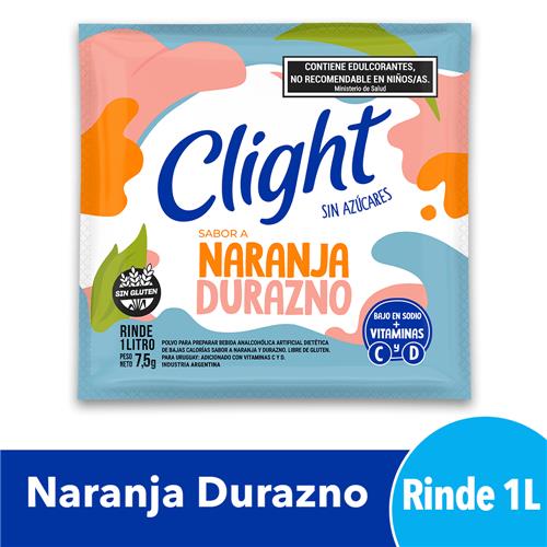 Jugo En Polvo CLIGHT Naranja Durazno 7,5g