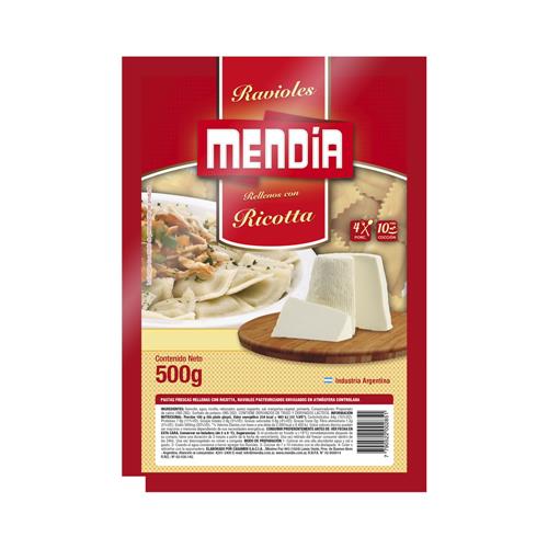 Ravioles De Ricotta MENDIA 500g