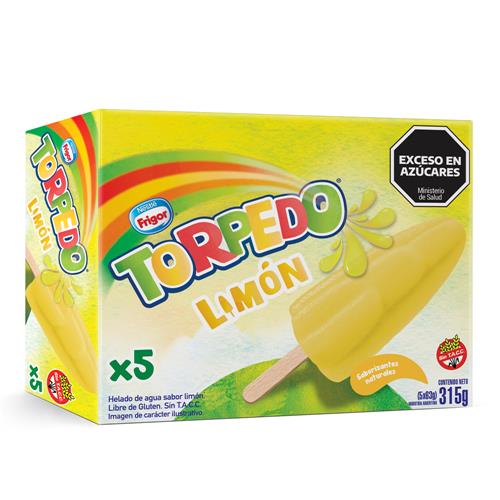 Helado Al Agua Limón Torpedo 315 Grm