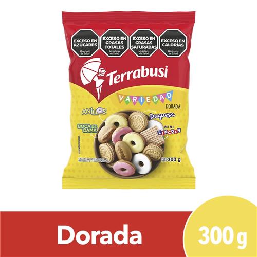 Galletitas Dulces Variedad TERRABUSI Mix Vainilla Tamaño Familiar 300g.