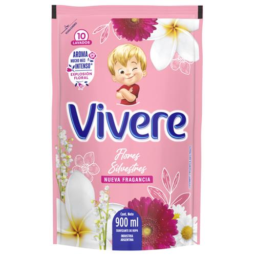 Suavizante P/Ropa Flores Silvest Vivere 900 Ml