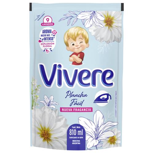 Suavizante P/Ropa Plancha Fácil Vivere 810 Ml