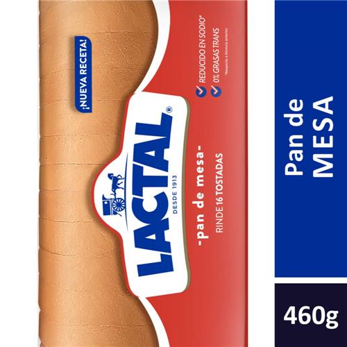 Pan Blanco LACTAL 460g
