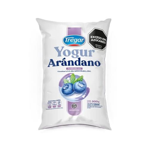 Yogur Bebible Parcialmente Descremado Arándano Tregar 900 Grm