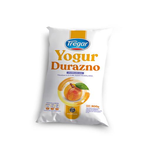 Yogur Bebible Parcialmente Descremado Durazno Tregar 900 Grm